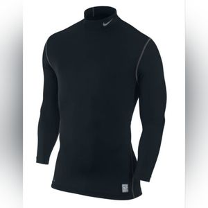 Nike Mens XL breathable, sweat wicking sport mock neck - Black